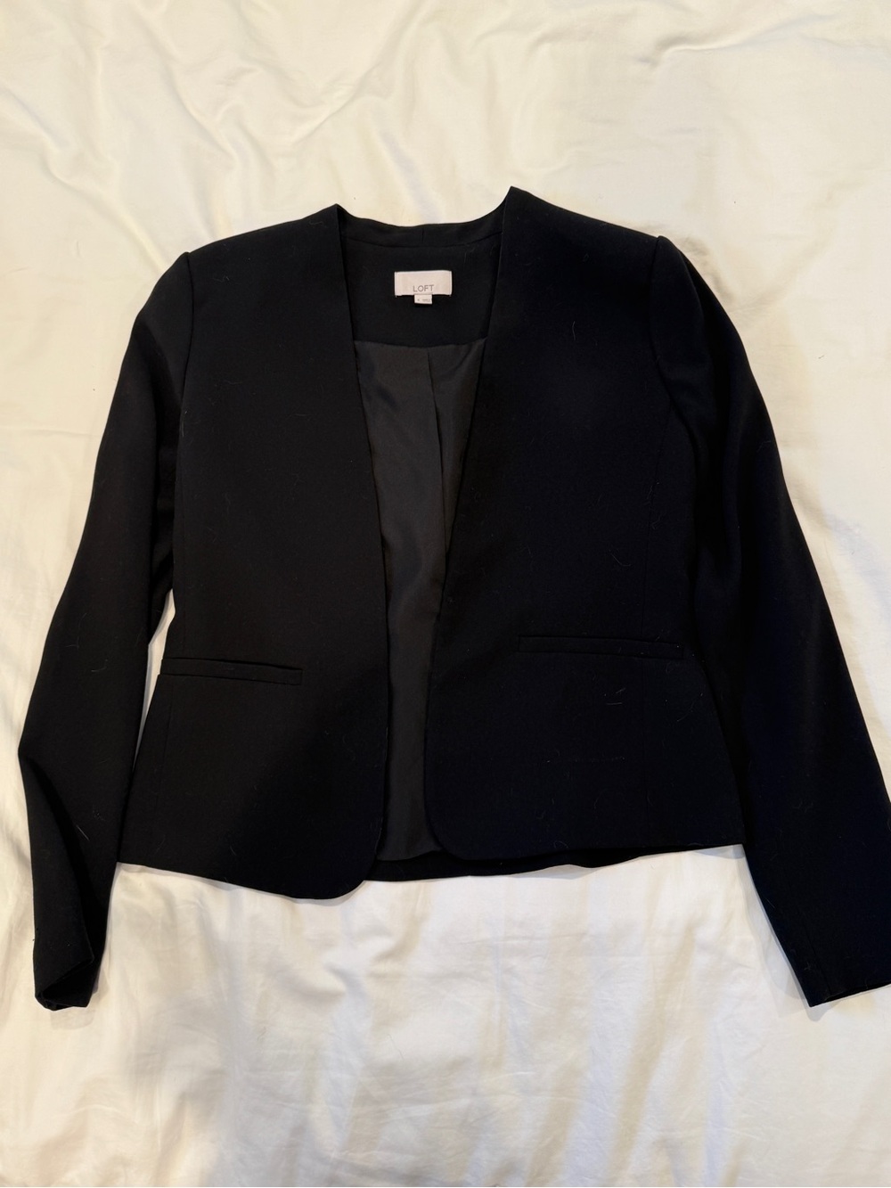 LOFT Black Open-Front Women's Blazer Jacket